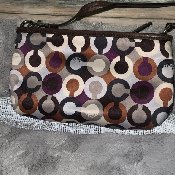 Coach Brown and Multicolor Wristlet - Picture 2 of 5